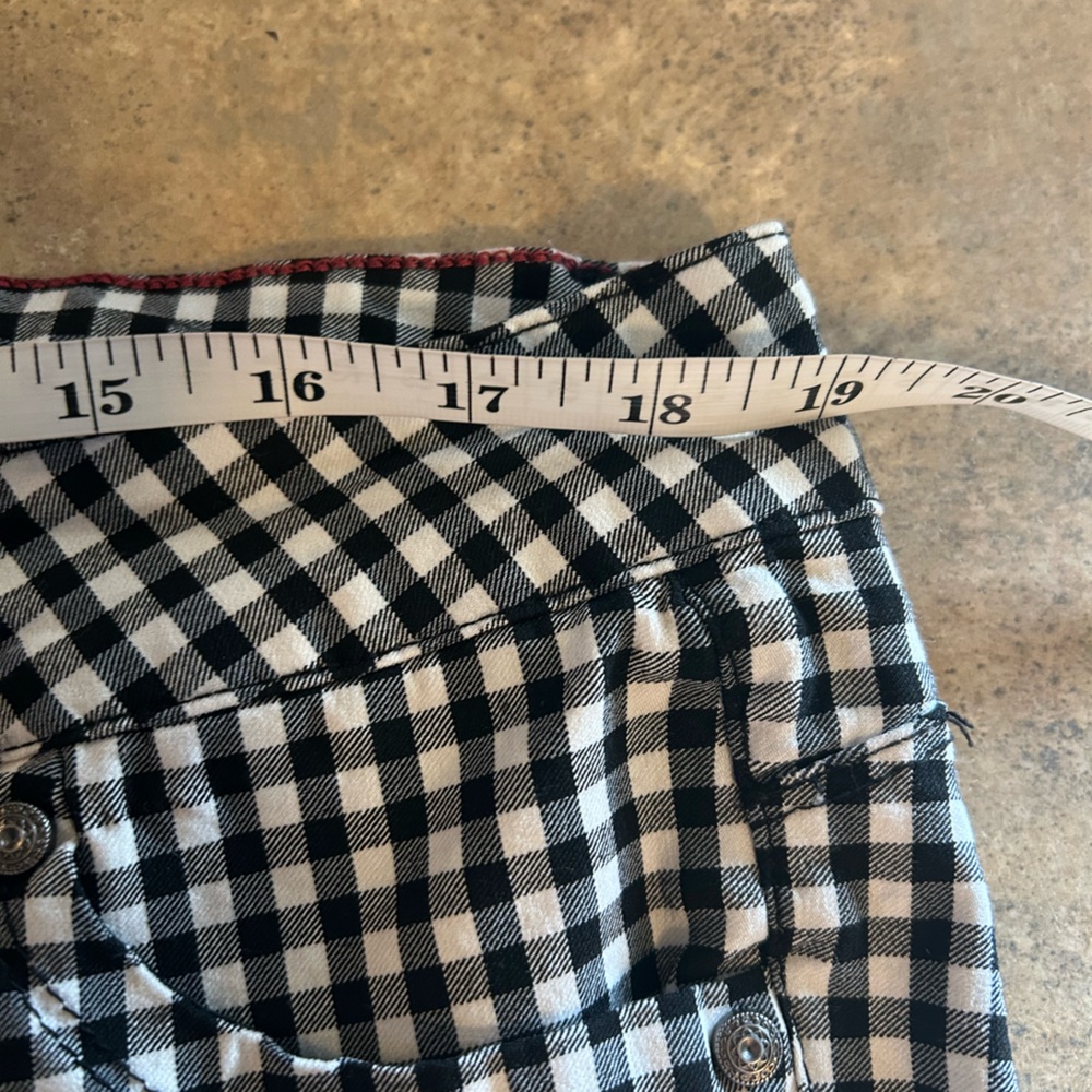 Sabrina Lauren Pants - black/white gingham plaid capri length - Picture 8 of 10